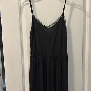 Brandy Melville black lace maxi dress